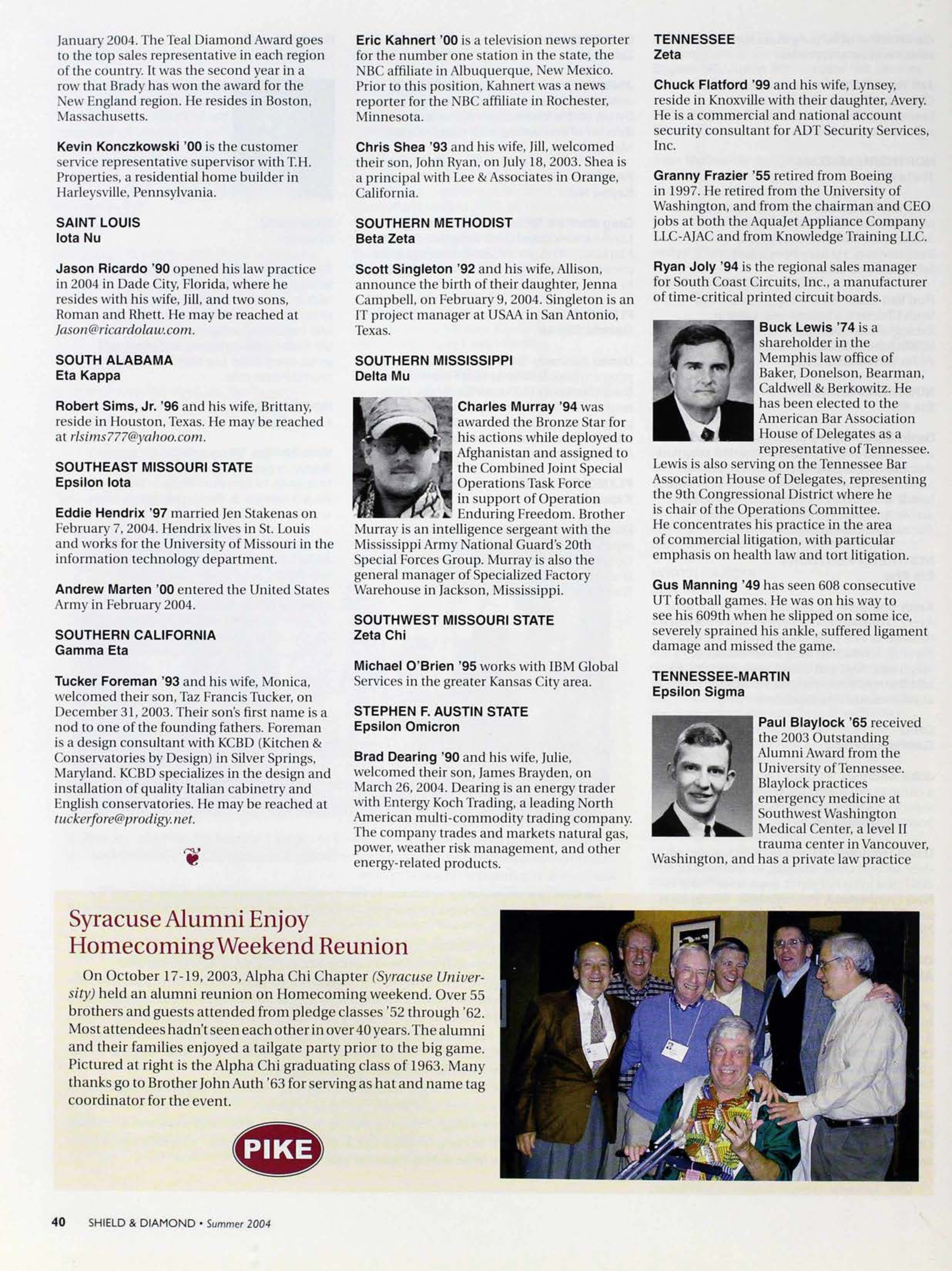 Syracuse Alumni Enjoy Homecoming Weekend Reunion